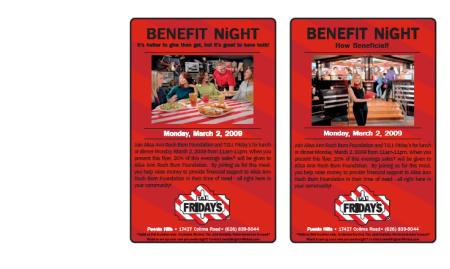 T.G.I. Friday's Benefit